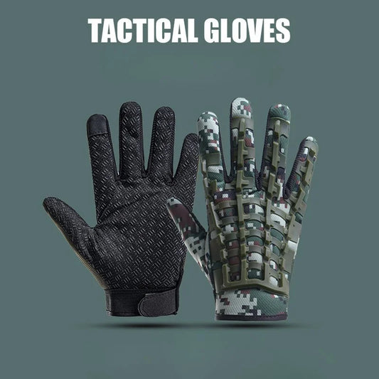 Men's Training Sports Gloves - Suitable for training, outdoor tactical, motorcycle riding - Breathable black design, all-season